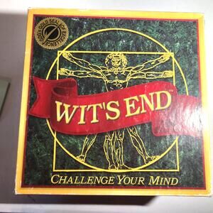 WIT'S END Challenge Your Mind Board Game 100% Complete 2016 Gold Seal Winner